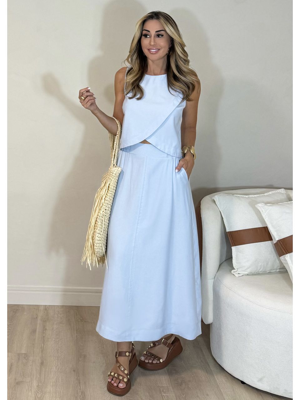 Conjunto Saia Ane - 3843 - MADONNA BASIC