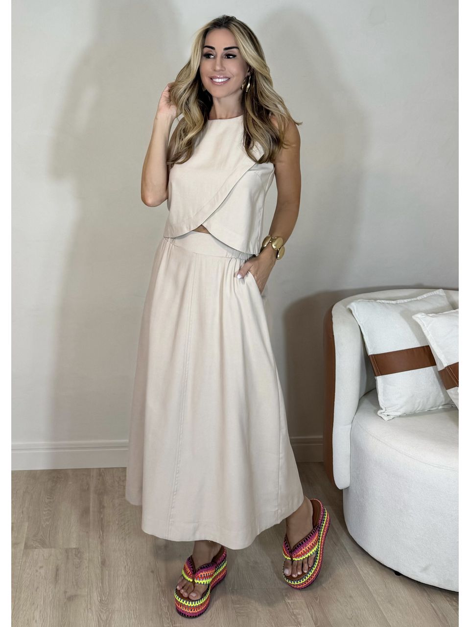 Conjunto Saia Ane - 3842 - MADONNA BASIC