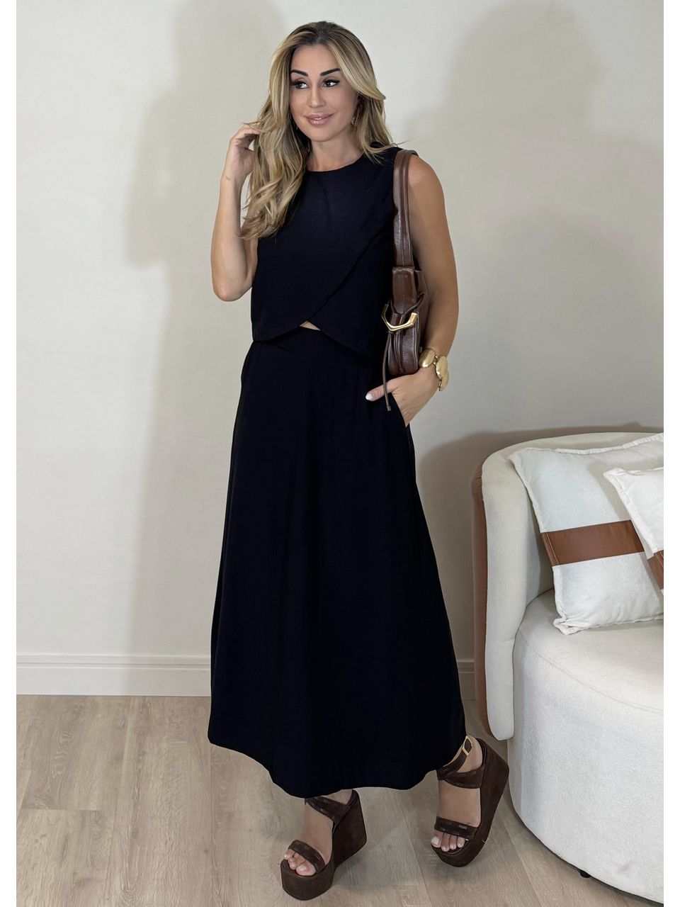 Conjunto Saia Ane - 3845 - MADONNA BASIC