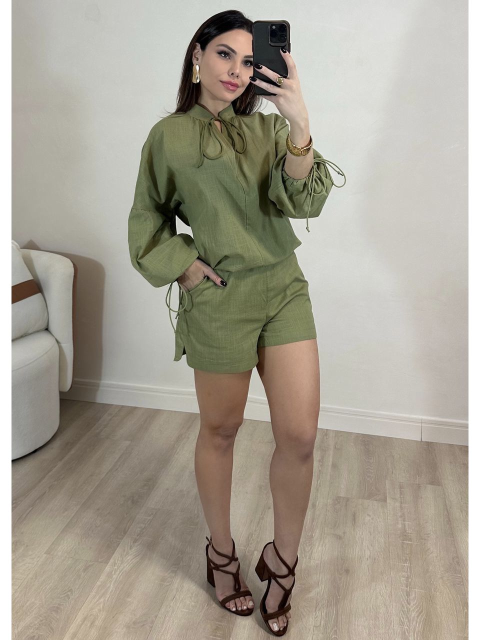 Conjunto Bata Linho
