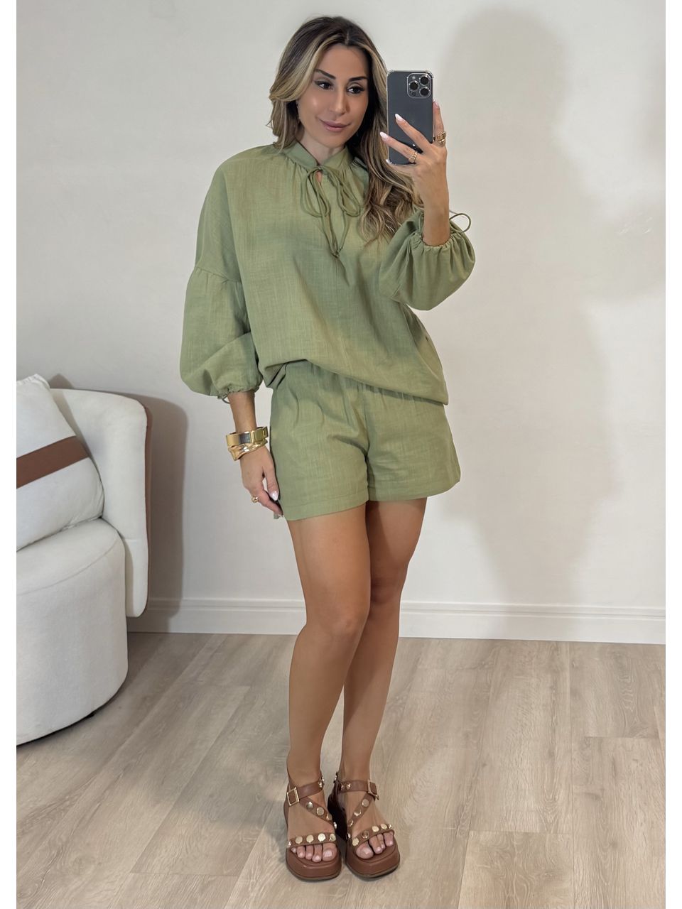 Conjunto Bata Linho