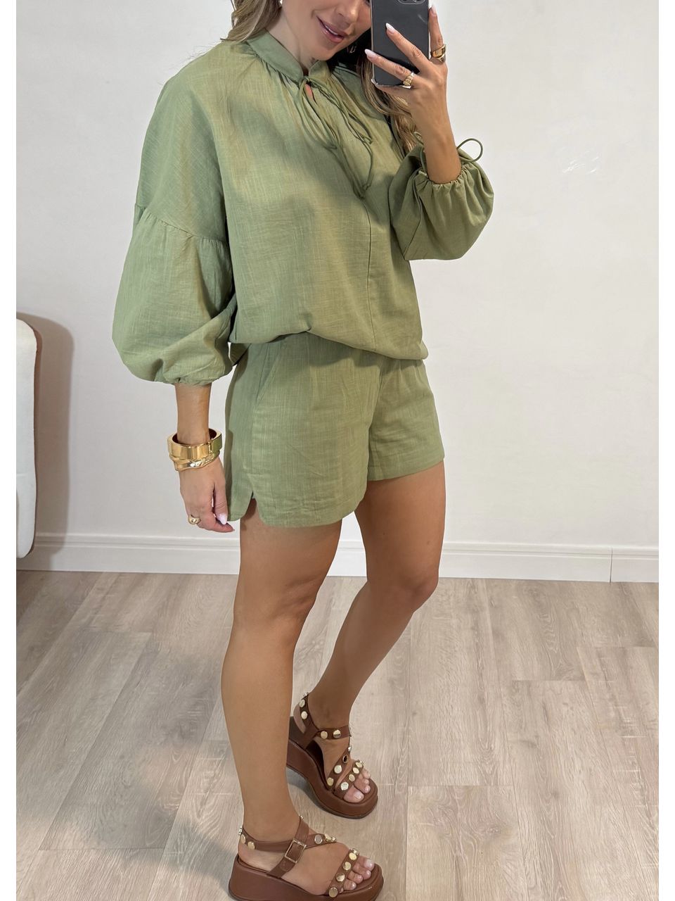 Conjunto Bata Linho