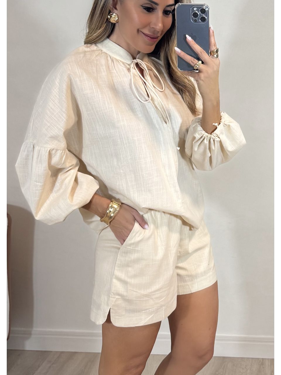 Conjunto Bata Linho