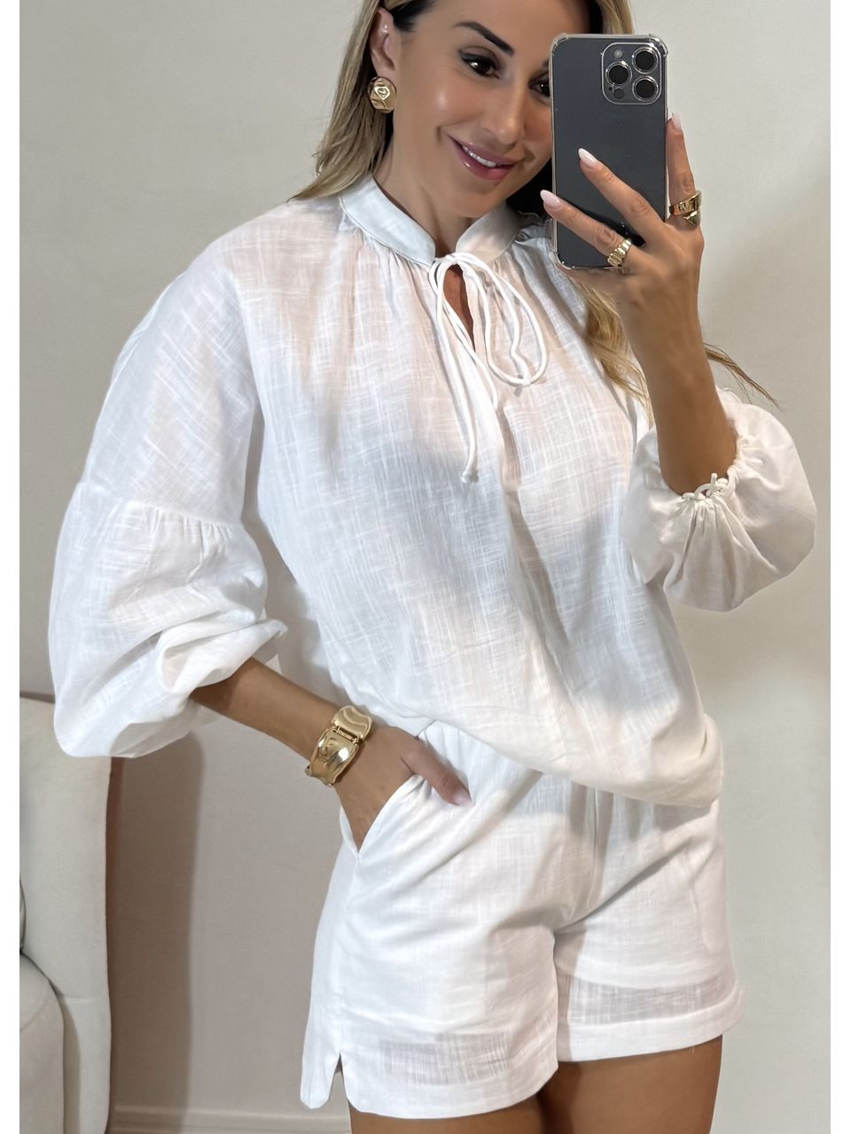 Conjunto Bata Linho