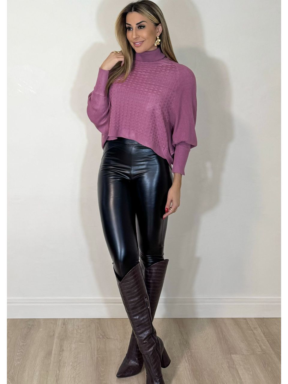  Blusa Tricot Escócia