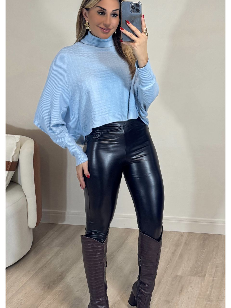 Blusa Tricot Escócia