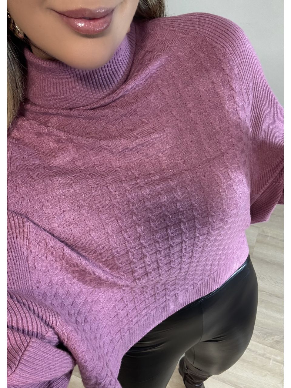  Blusa Tricot Escócia