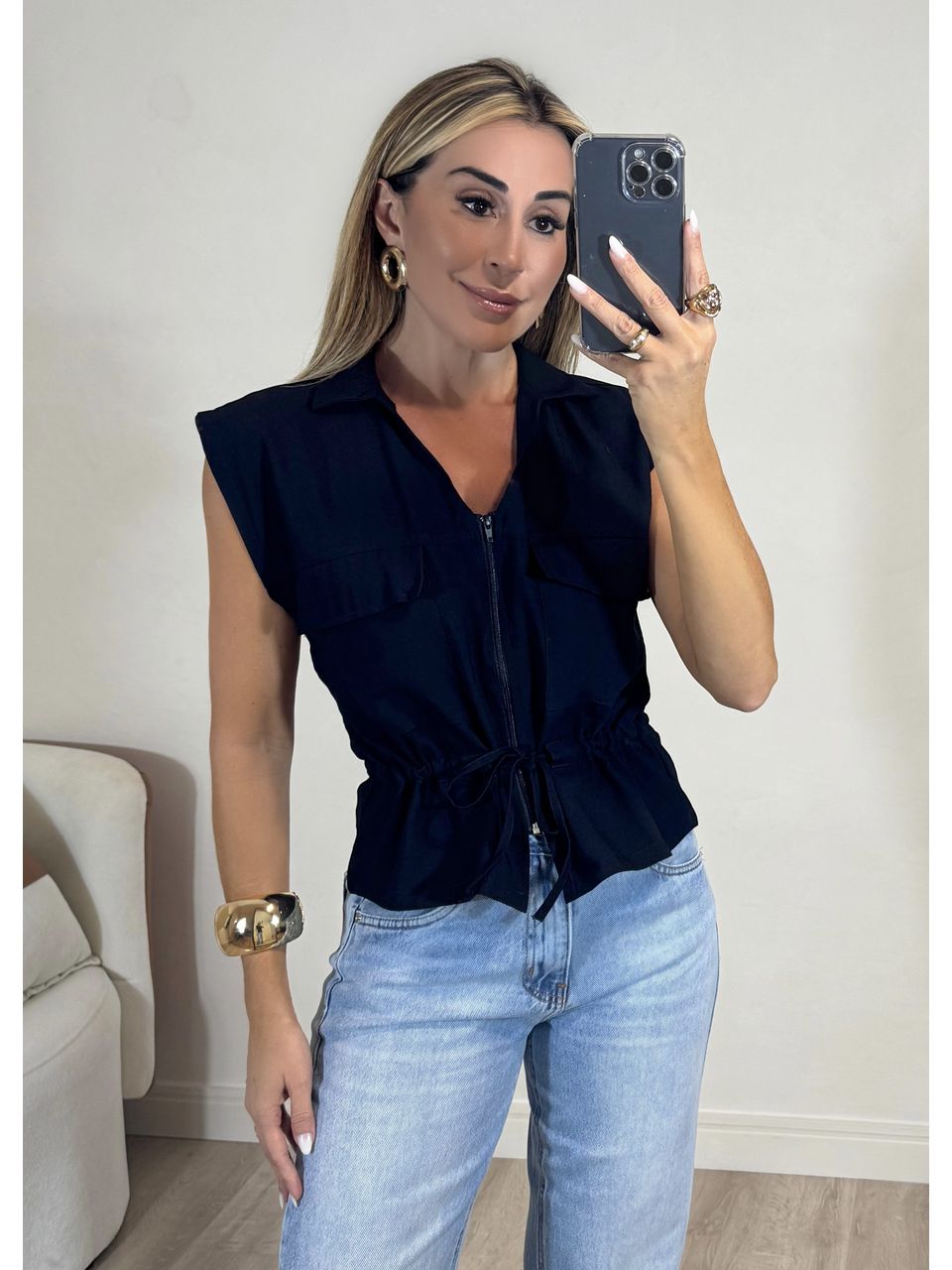 Blusa Colete Zoe - 3868 - MADONNA BASIC