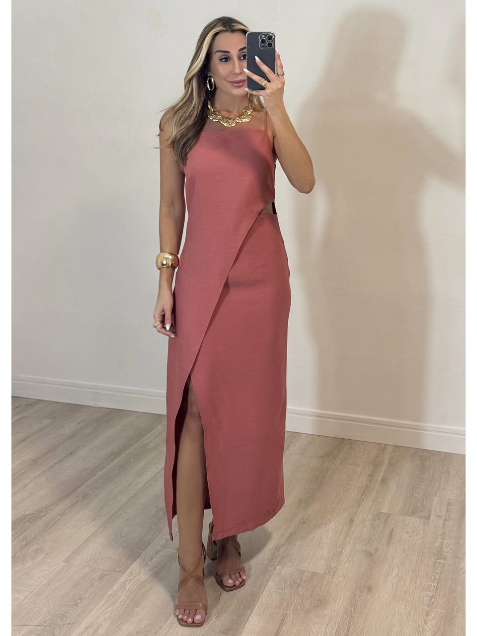 Vestido recortes Karen 