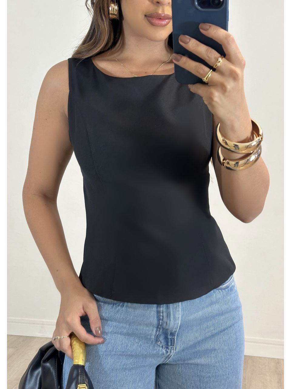 Blusa Alfaiataria Com Laço