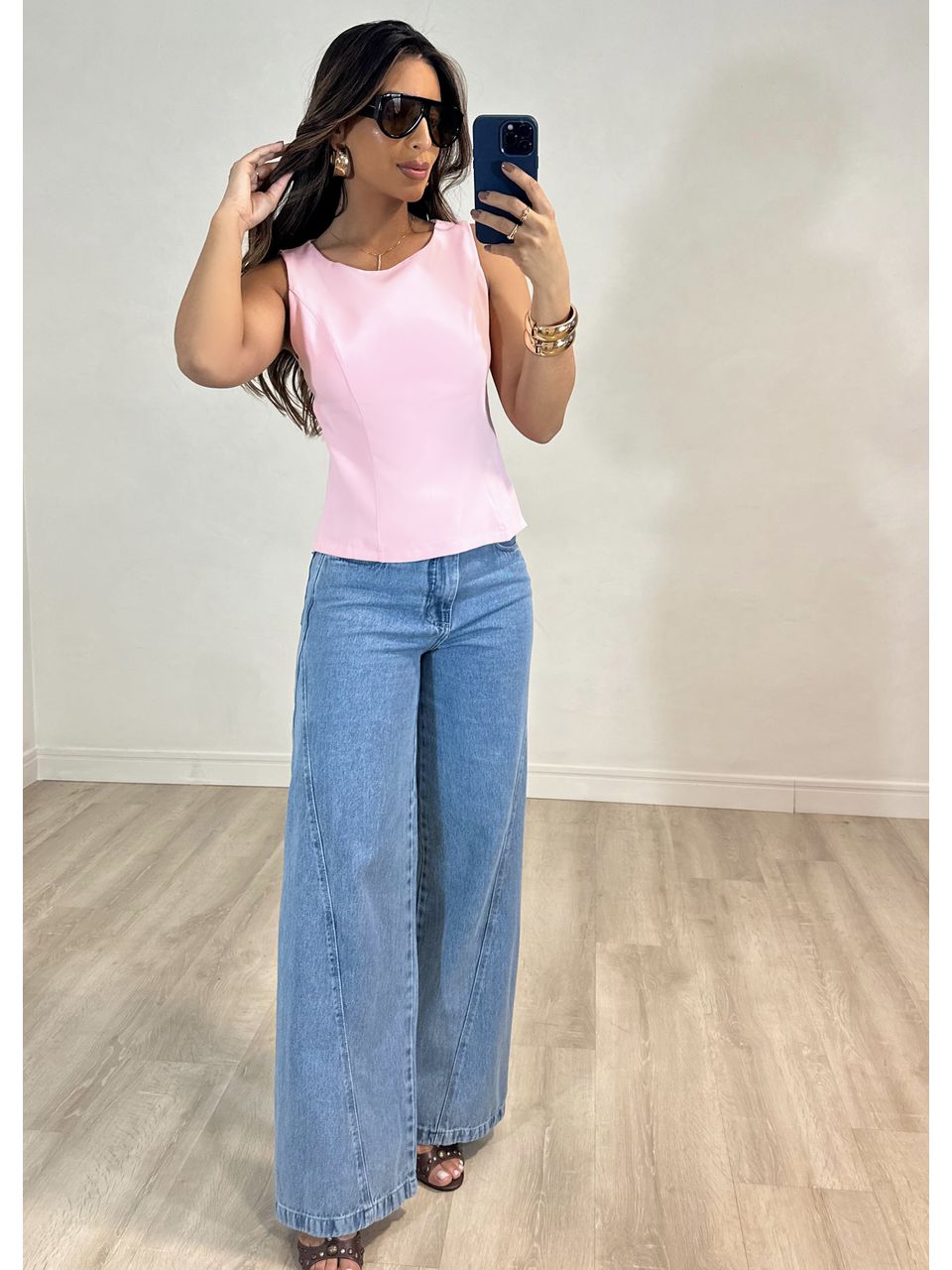 Blusa Alfaiataria Com Laço