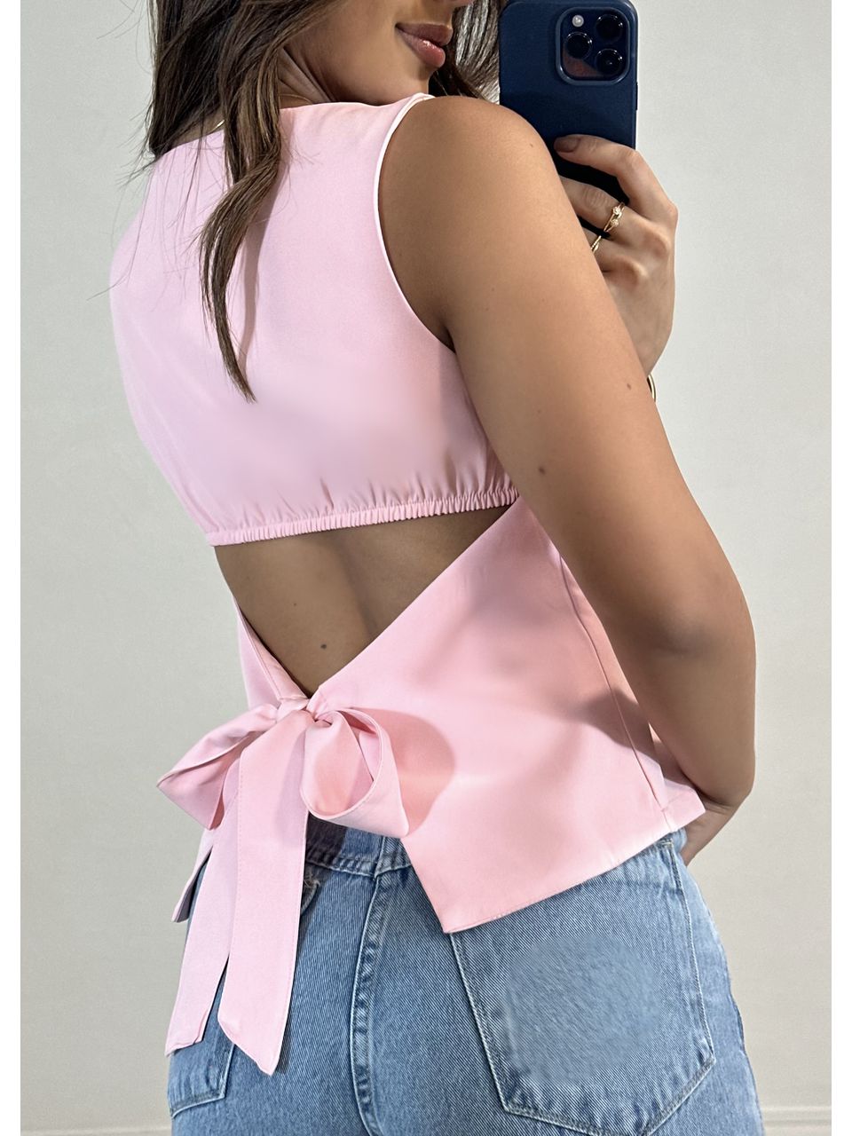 Blusa Alfaiataria Com Laço