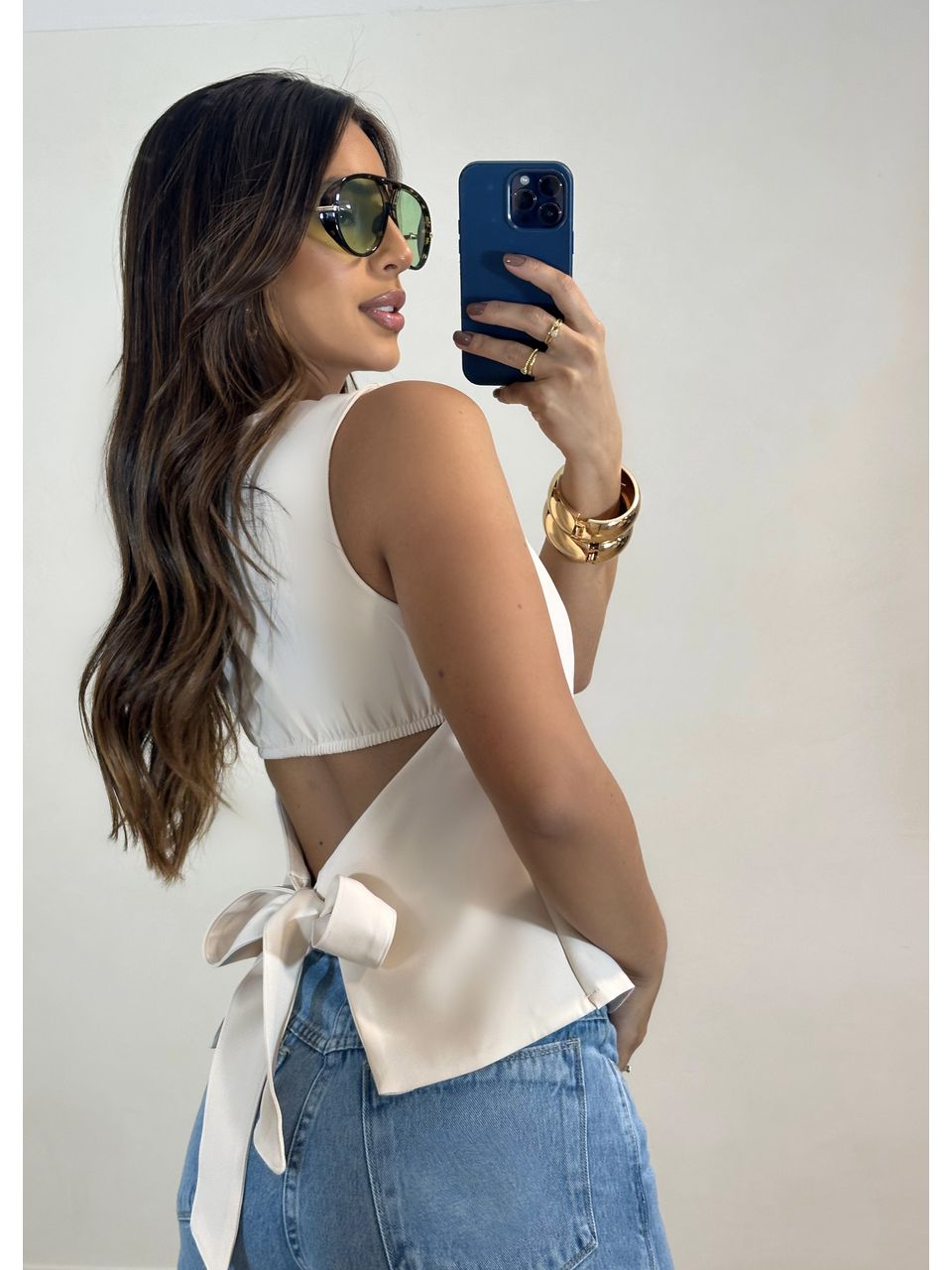 Blusa Alfaiataria Com Laço - 5178 - MADONNA BASIC
