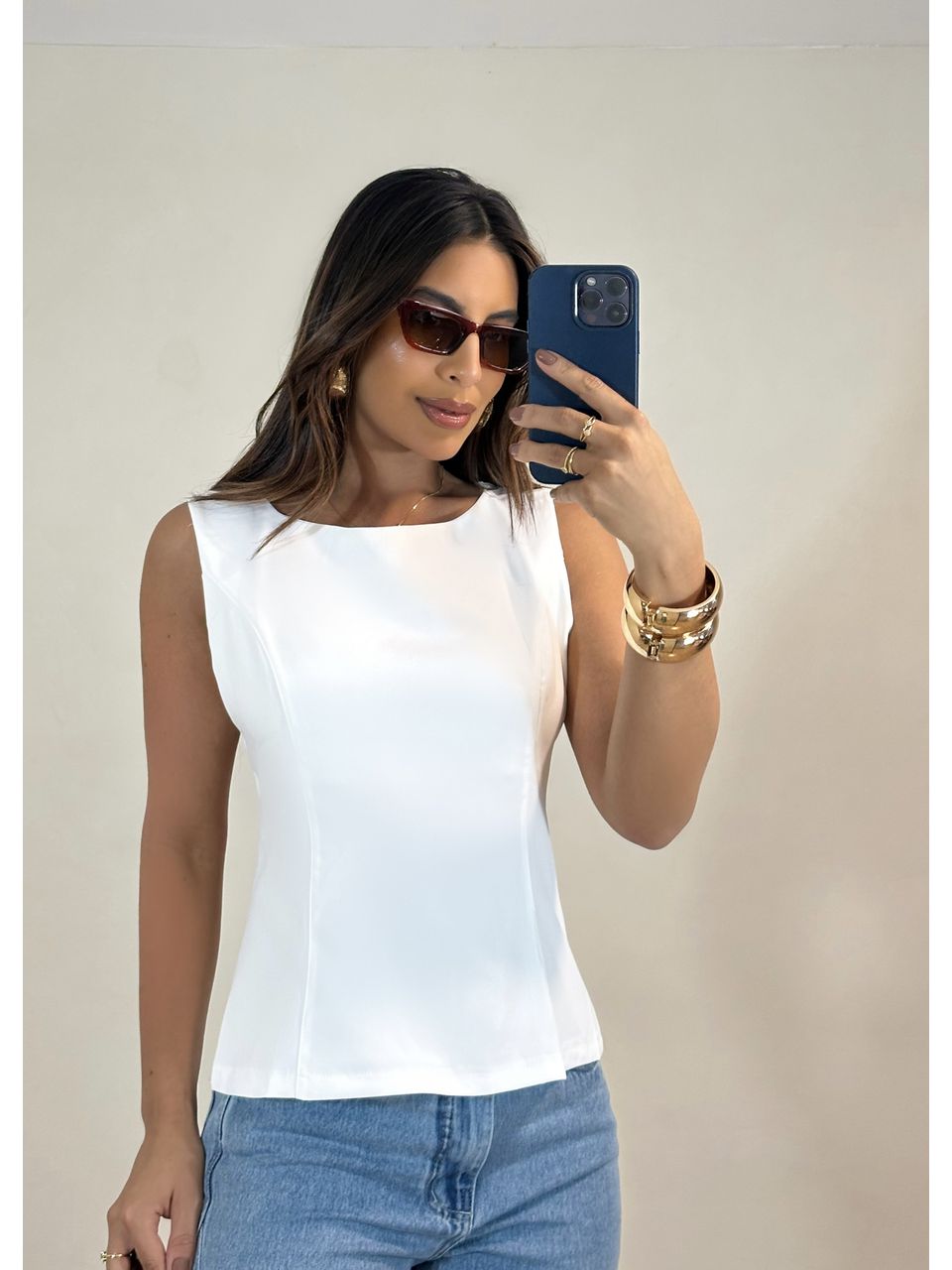Blusa Alfaiataria Com Laço