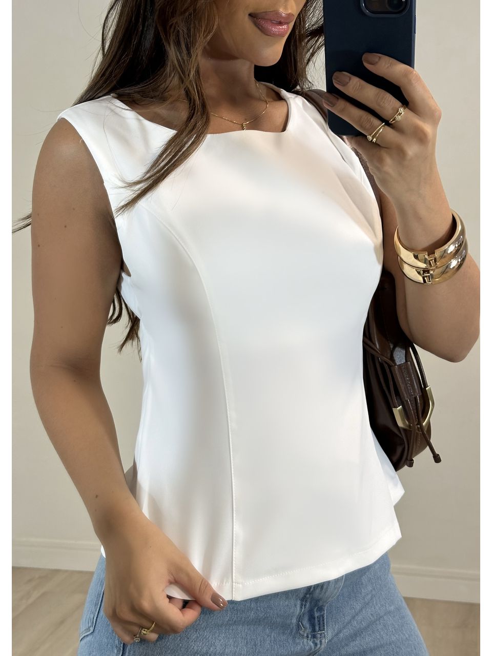 Blusa Alfaiataria Com Laço