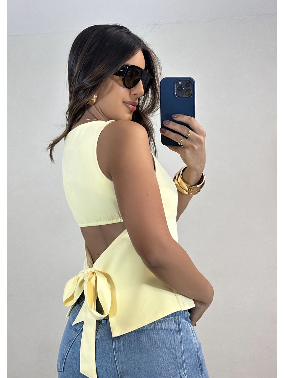 Blusa Alfaiataria Com Laço - 5177 - MADONNA BASIC