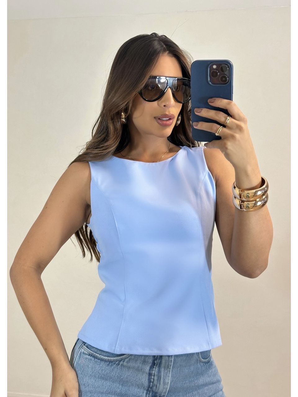 Blusa Alfaiataria com Laço - 5174 - MADONNA BASIC