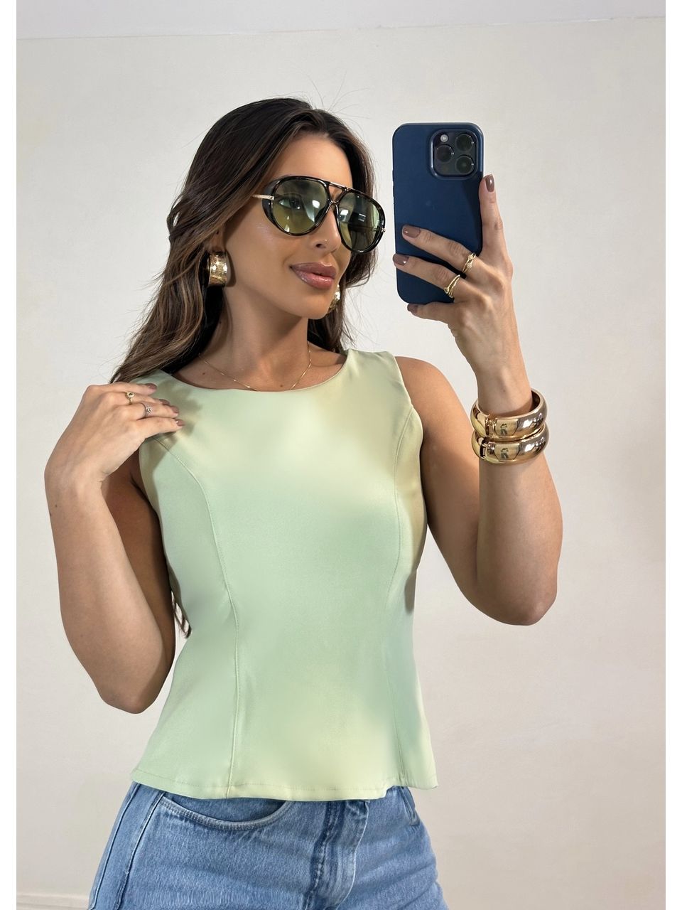 Blusa Alfaiataria Com Laço - 5176 - MADONNA BASIC