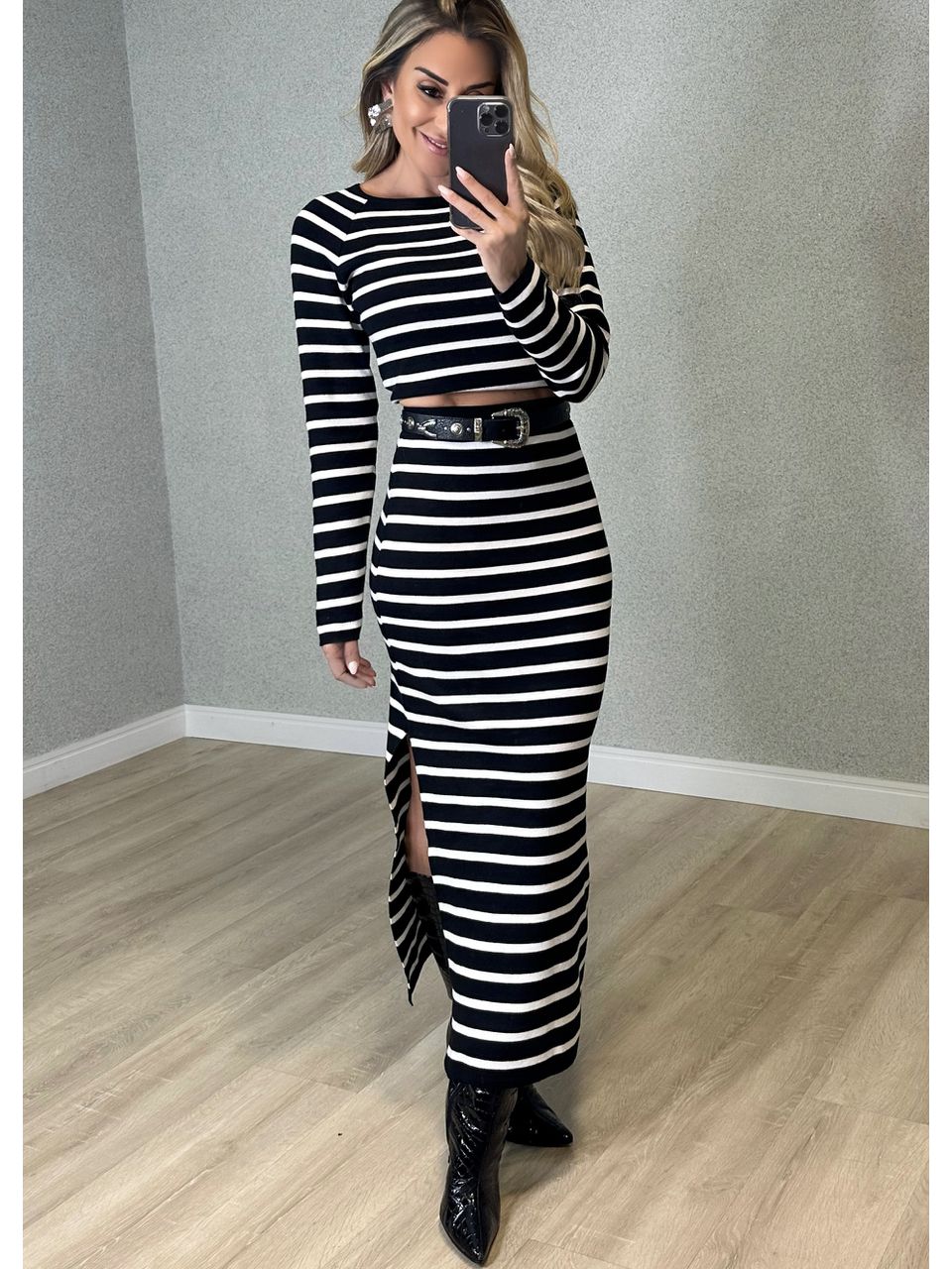 Conjunto Listras Marina - 2668 - MADONNA BASIC
