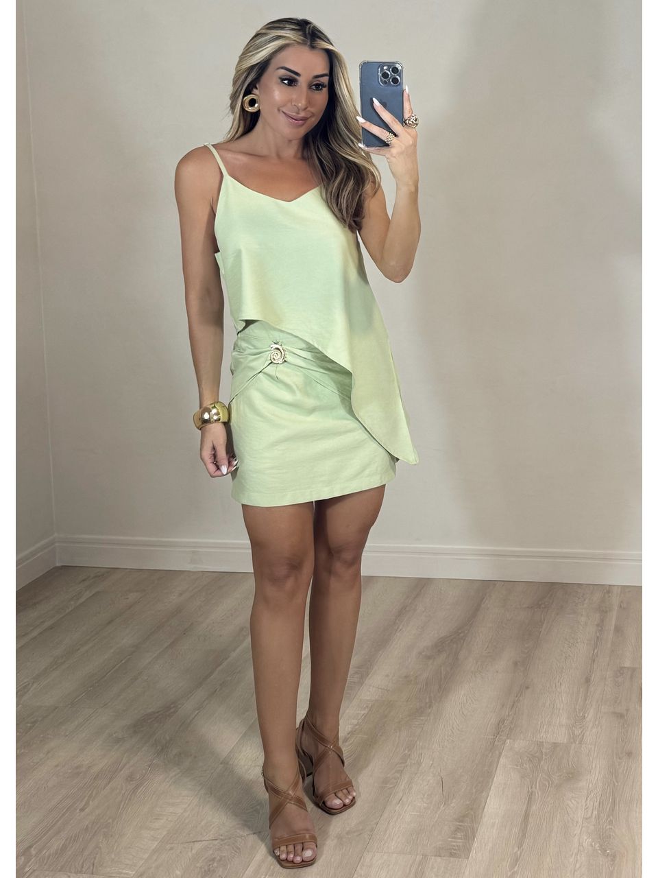 Conjunto Short Saia Luana - 3882 - MADONNA BASIC