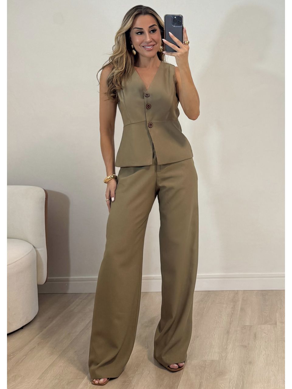 Conjunto Colete Milão