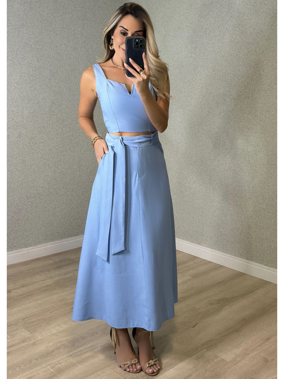 Conjunto Saia Azaléia - 2767 - MADONNA BASIC