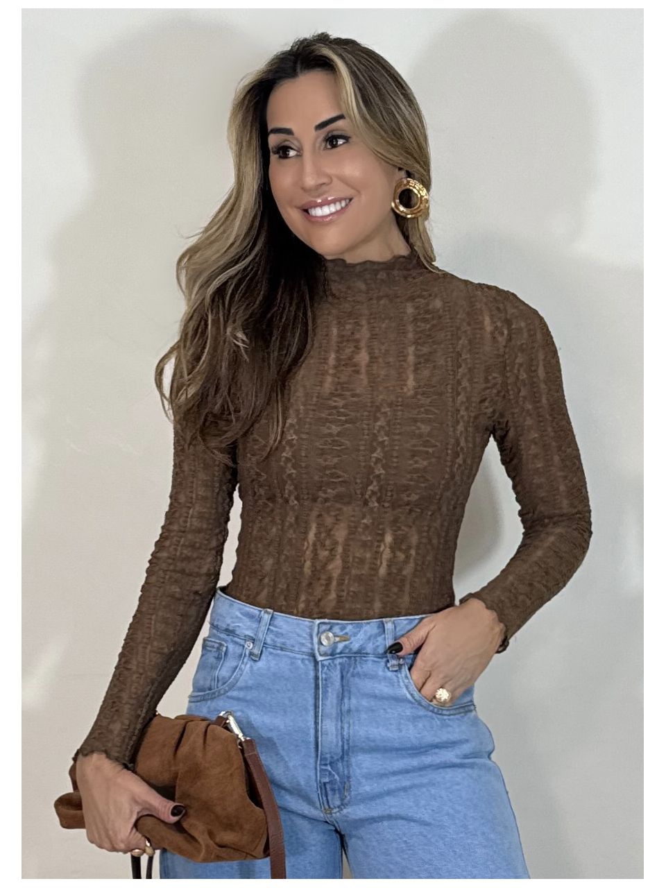 Blusa Renda Bordada 