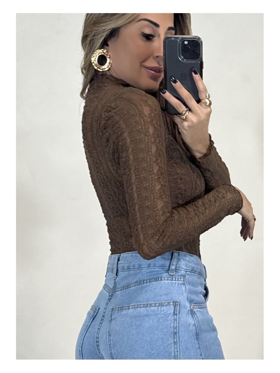 Blusa Renda Bordada 