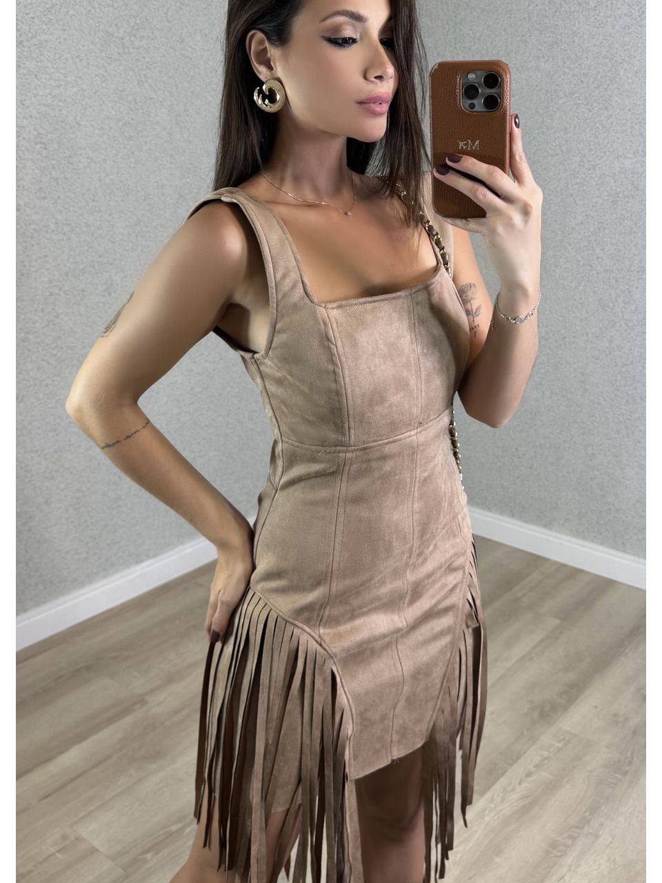 Vestido Texas Suede