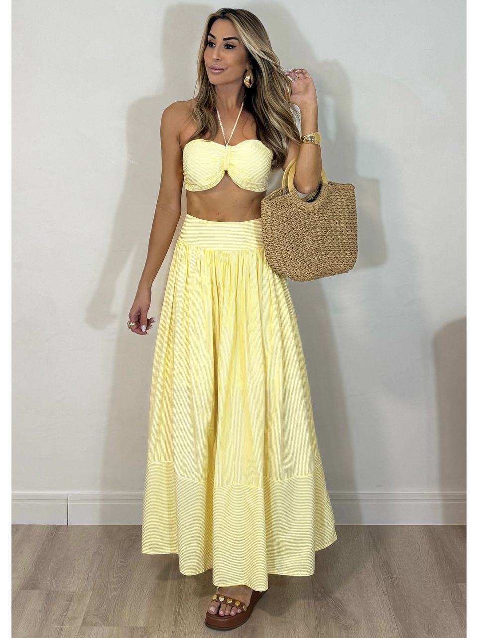Conjunto Tricoline Santorine - 3764 - MADONNA BASIC