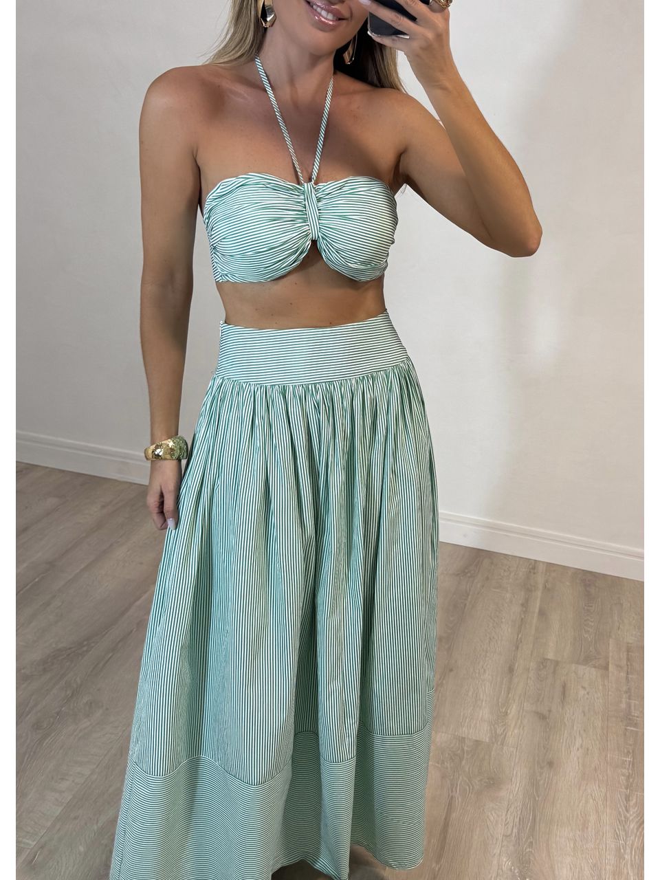 Conjunto Tricoline Santorine 