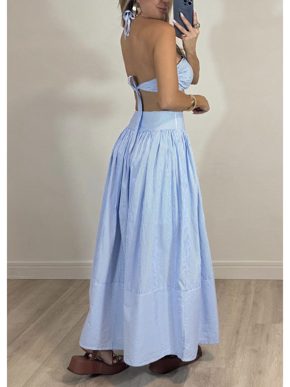Conjunto Tricoline Santorine 
