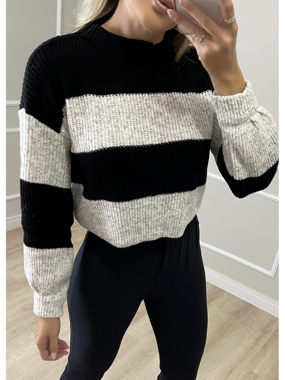 Cropped Tricot Listrado