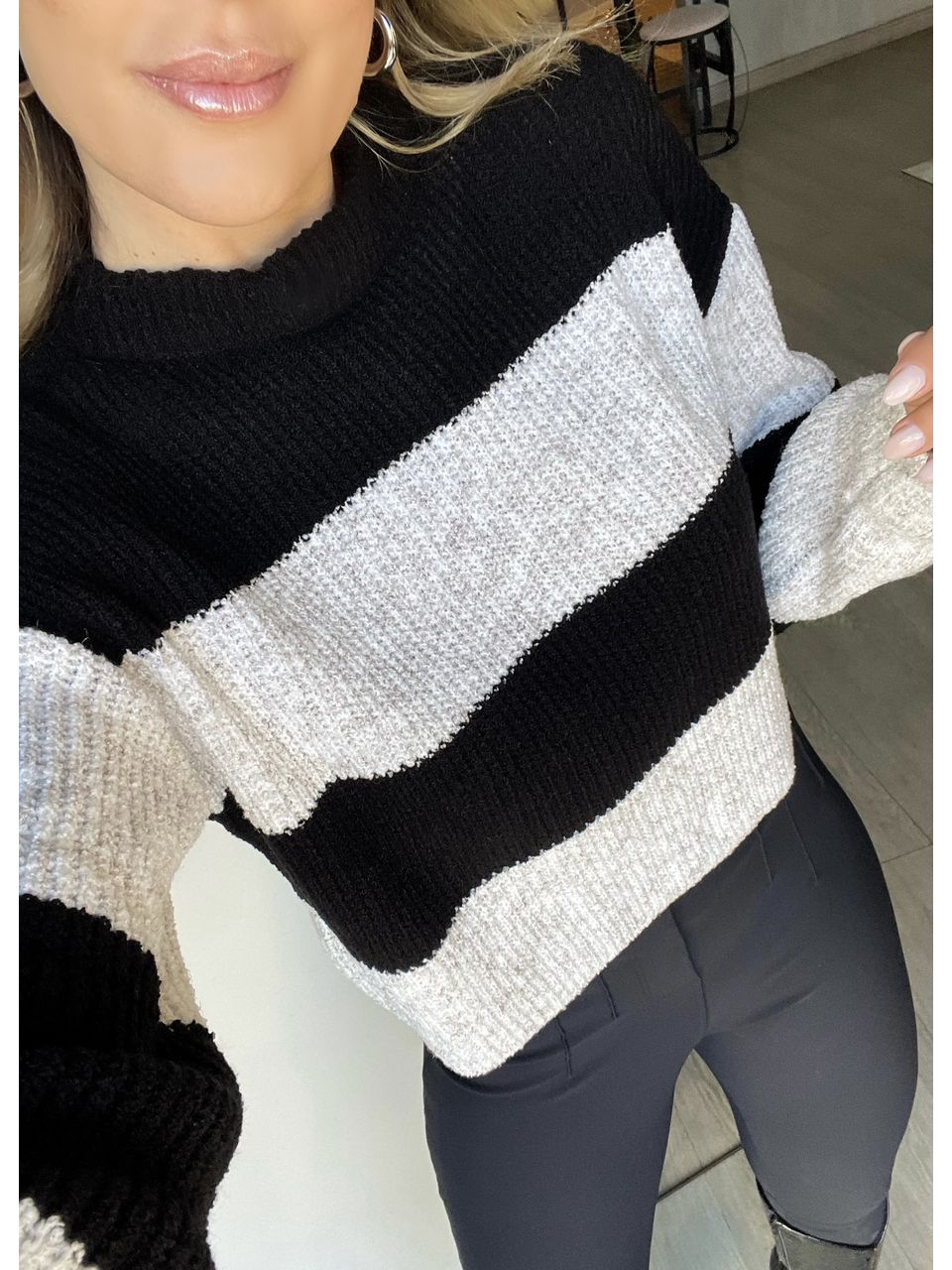 Cropped Tricot Listrado