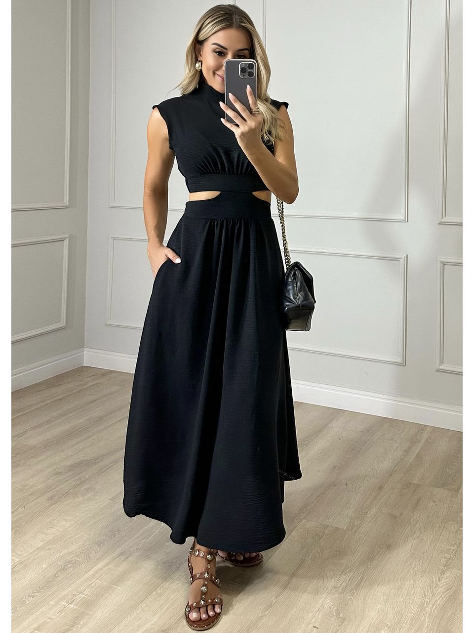 Vestido Crepe Viena 