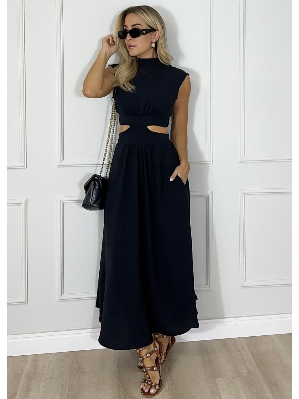 Vestido Crepe Viena 
