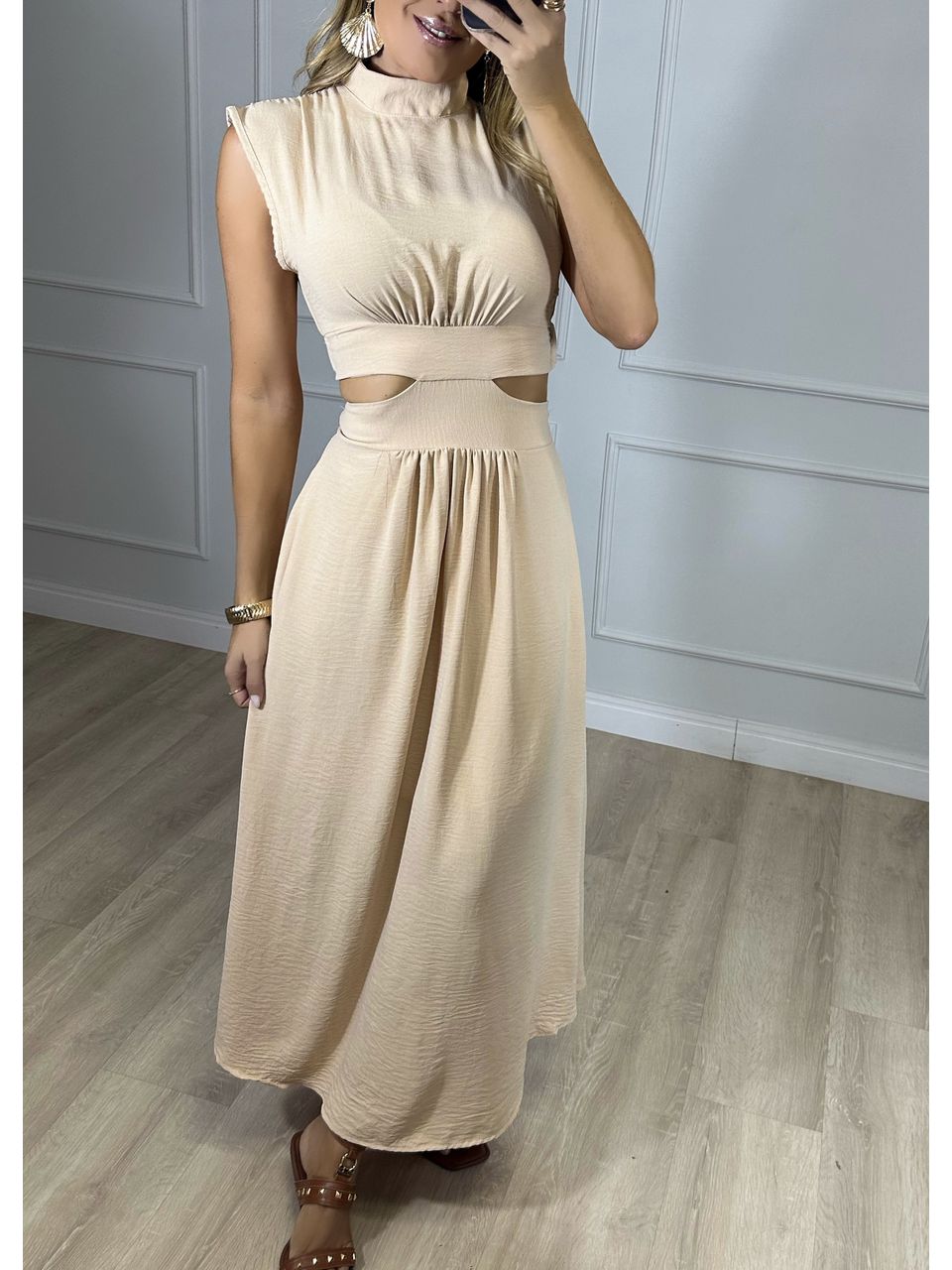 Vestido Crepe Viena 