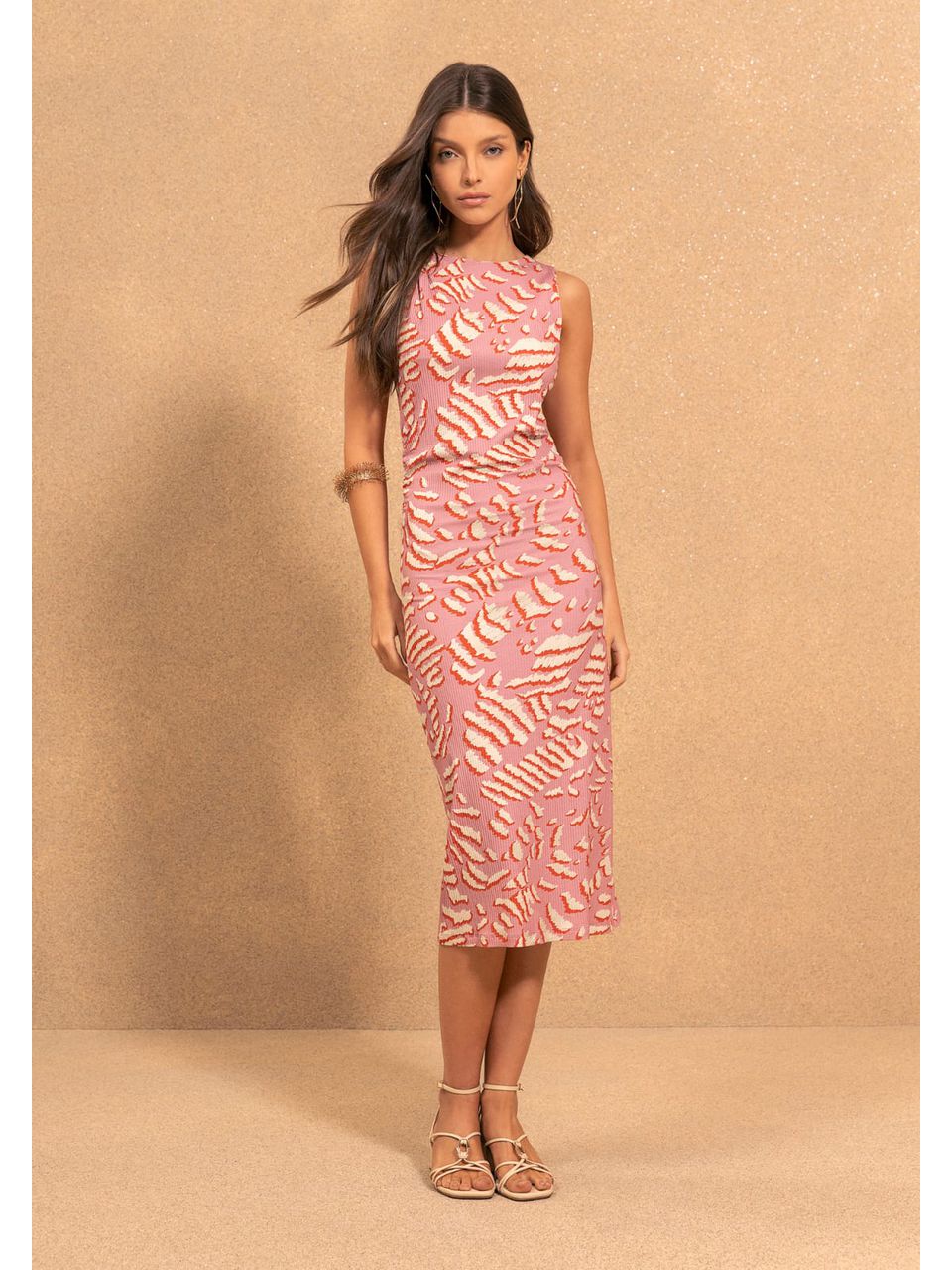 vestido estampado ROSA