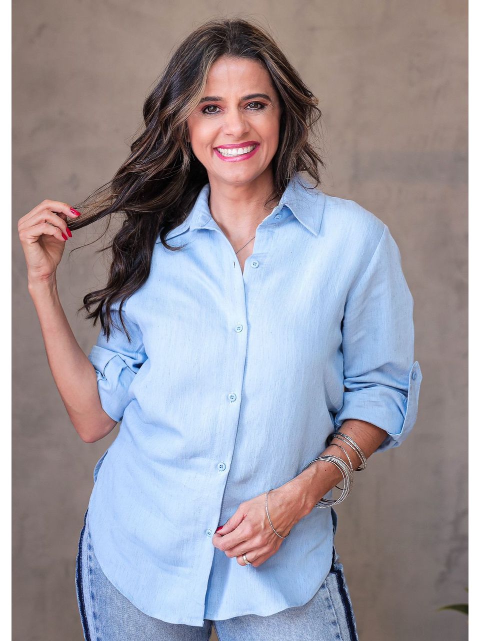 Camisa basica AZUL