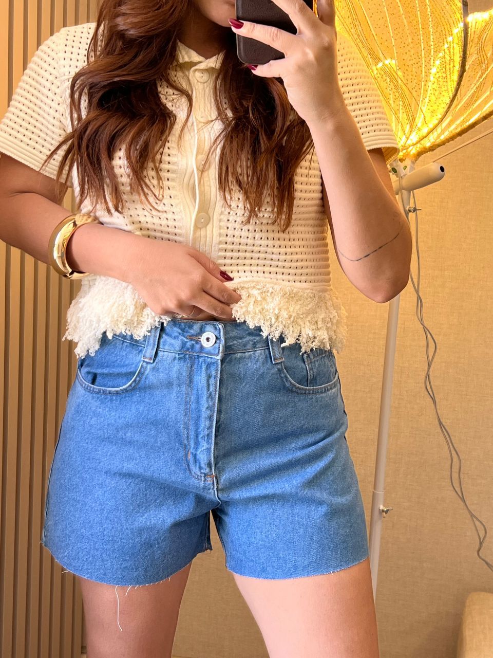 Short Jeans Curto - TS Moda Feminina