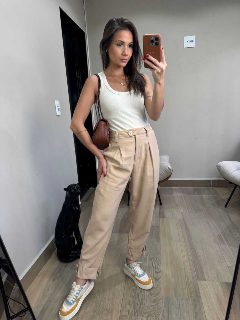 Calça Luna Bege - TS Moda Feminina