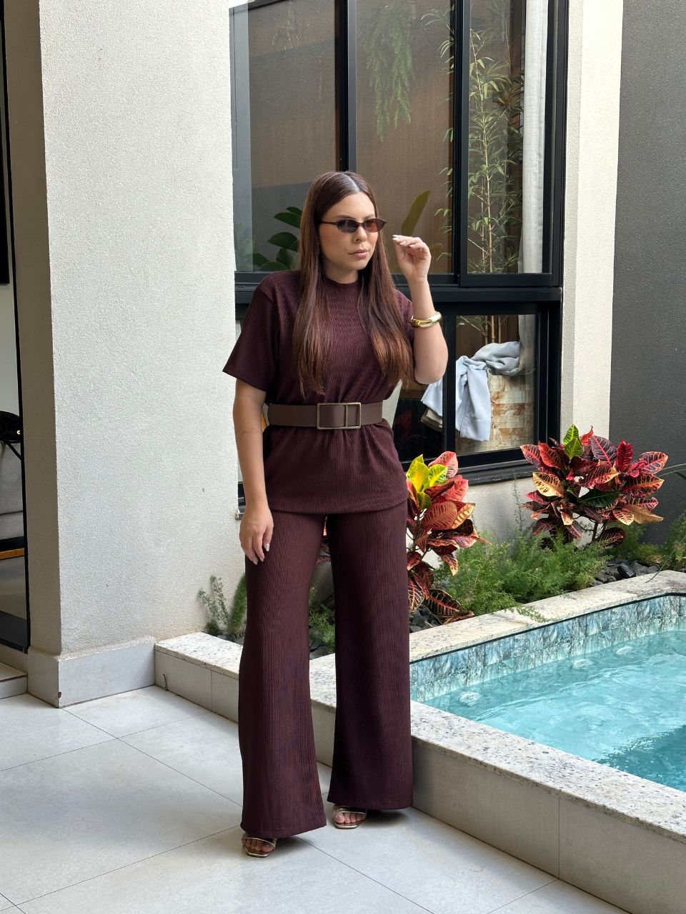 Conjunto Manuela Café - TS Moda Feminina