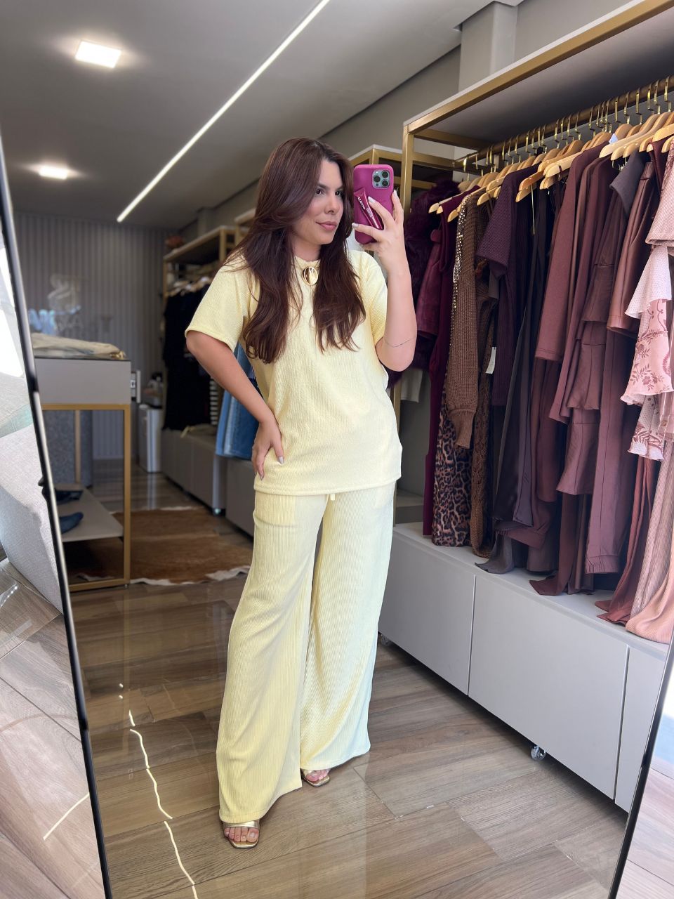 Conjunto Manuela Amarelo - TS Moda Feminina