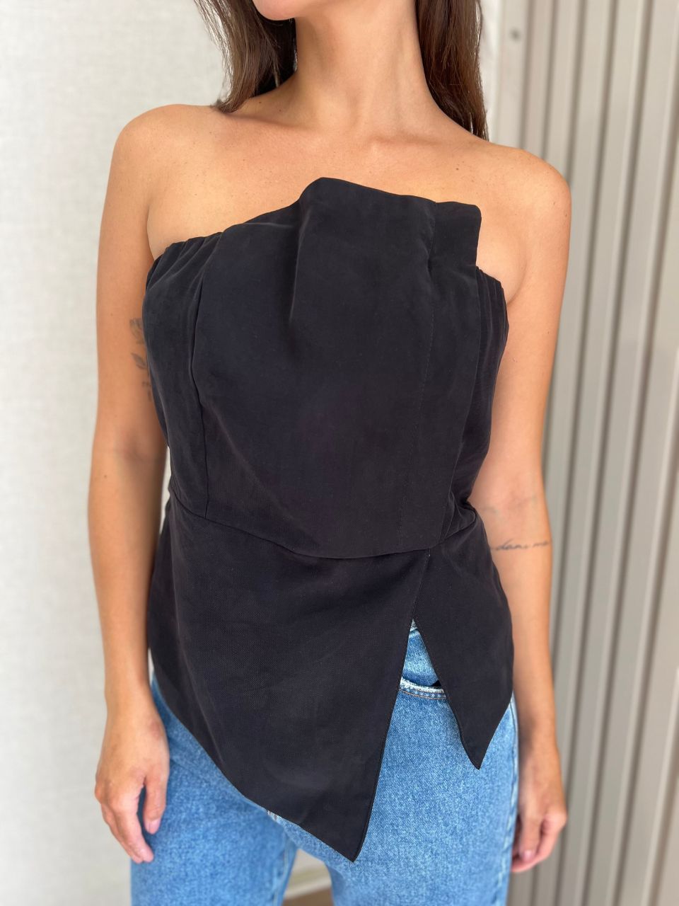 Blusa Cintia Tomara Que Caia Preta - TS Moda Feminina