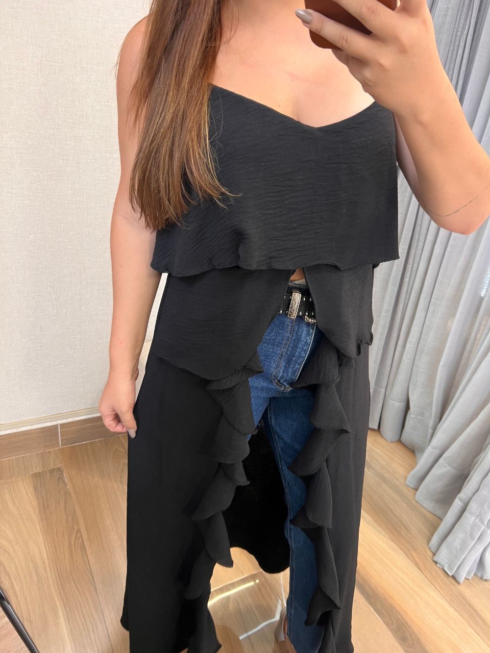 Bata Boho Chic Rafa Preta - TS Moda Feminina
