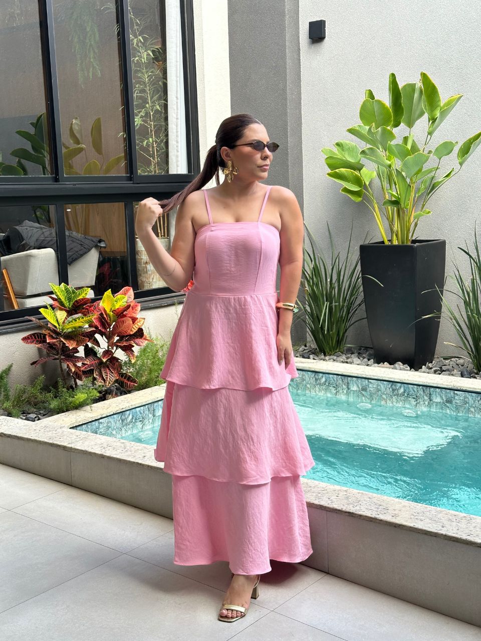 Vestido Natalia Rosa - TS Moda Feminina