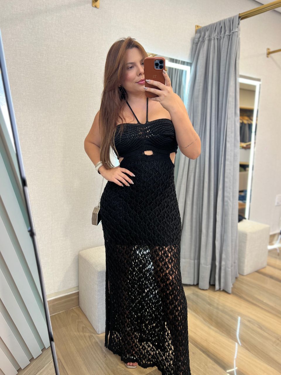 Vestido Lara Tricot Preto - TS Moda Feminina
