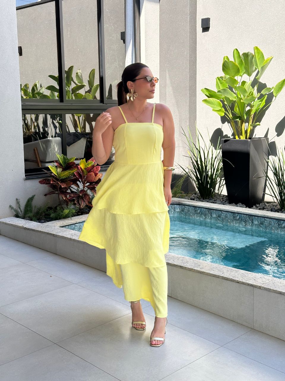 Vestido Natalia Amarelo - TS Moda Feminina