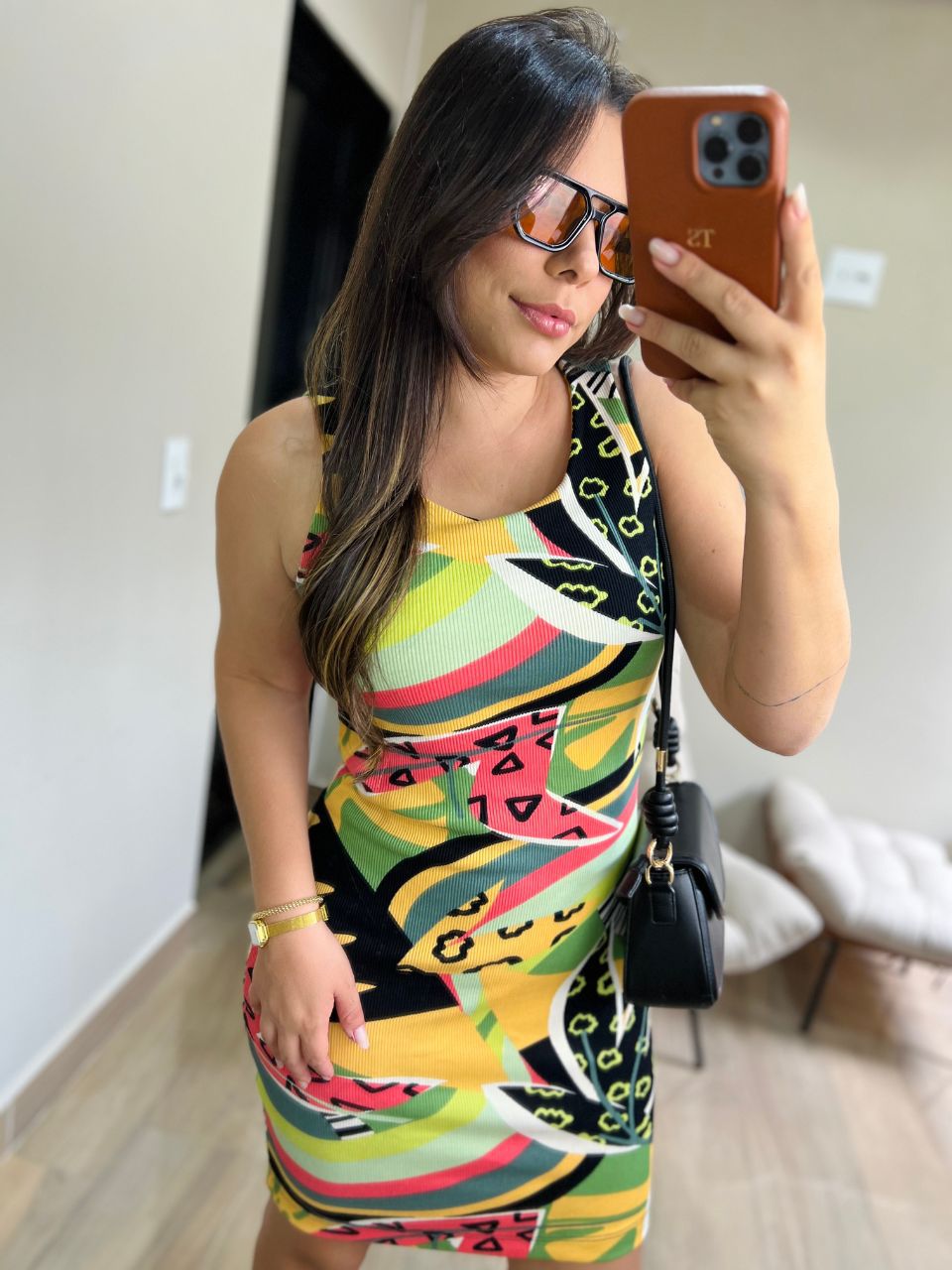 Vestido Tropical Curto - TS Moda Feminina