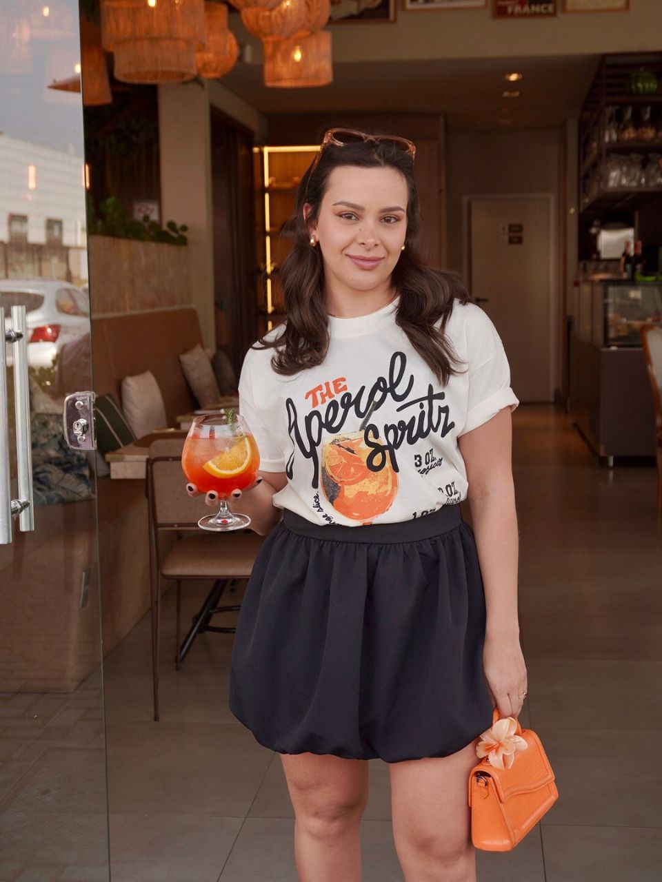 Saia Balonê Preta - TS Moda Feminina
